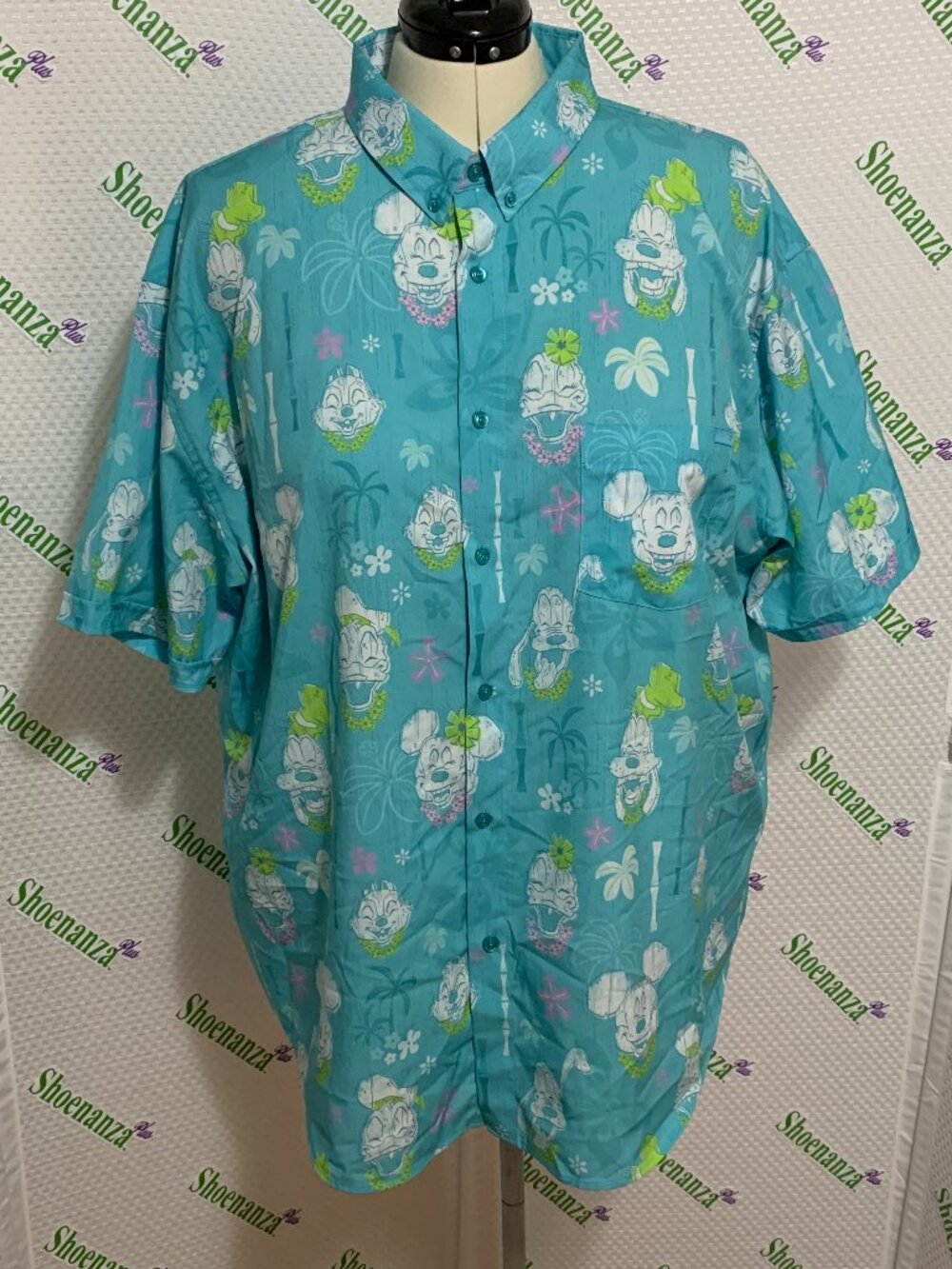 RSVLTS Shirt Disney Island Smilin Tiki Mickey Minnie Goofy Donald Pluto Mens 4XL